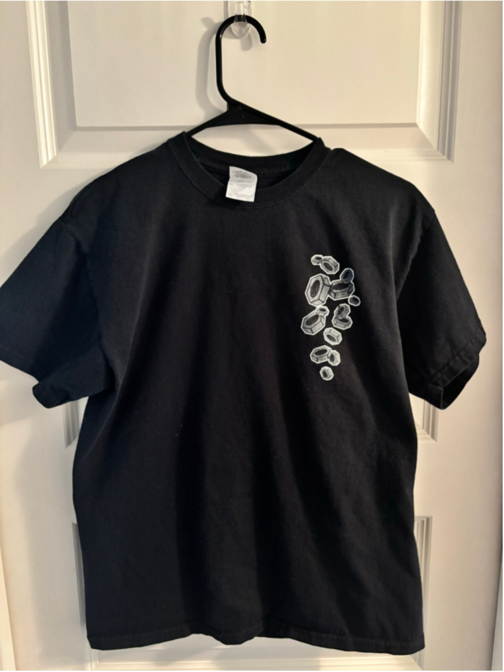 Cycle Nutz Graphic T-Shirt Medium Black Cartoon Dirt Bike Motorcycle Gator Tee